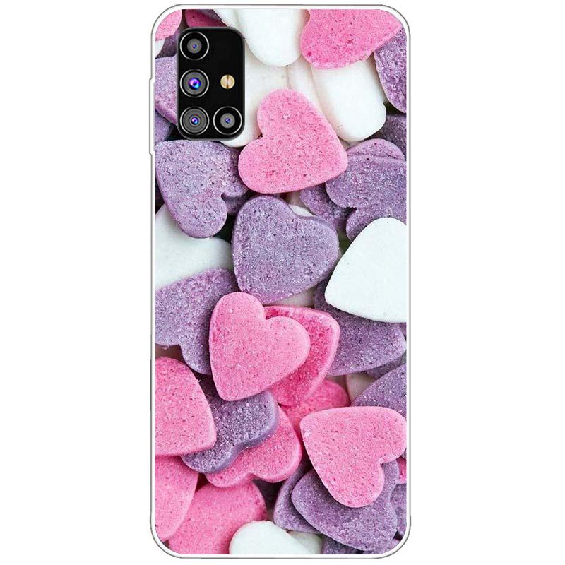 Do Samsung Galaxy A31 A51 A71 Etui Silikonowe Tylne Etui Telefoniczne Do Samsung A315 A515 A715 Miękkie Etui Zderzak Coque z Kreskówką