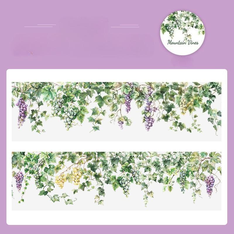 Good Day Vine Theme PET Tape Mountain Wild Branch Vine Series 6 Hand Accounts DIY Decorative Collage Material