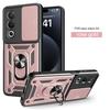 For OPPO A3 5G Japan Case OPPO A3 5G Japan Cover Magnetic Ring Holder Armor Phone Case Slide Camera Protect Back Cover