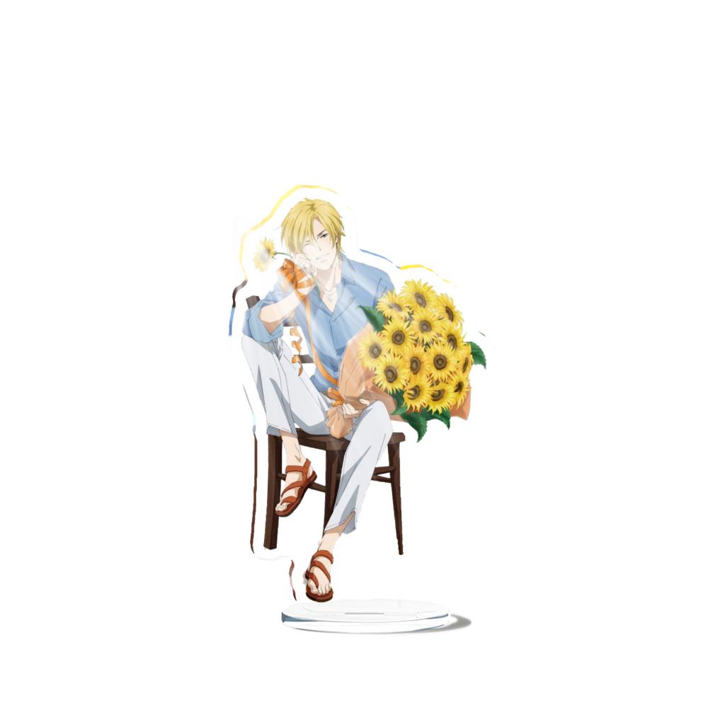 Banana Fish Ash Lynx Stand Model Plate Decoration Desk Figure Display Couple Gift Television Animation Prime Product Peripheral