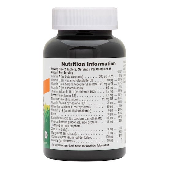 Nature's Plus Multi-Vitamin & Mineral Supplement, ORANGE CHEWABLE 90 Tablets