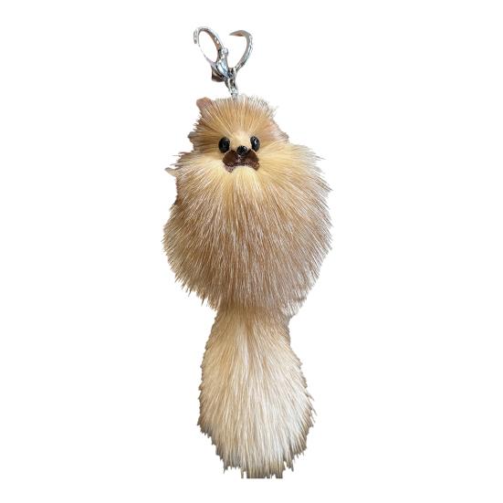 Keychain Pendant Fox Plush Doll Charm Soft Stuffed Key Holder Portable Key Organizer Backpack Bag Accessory