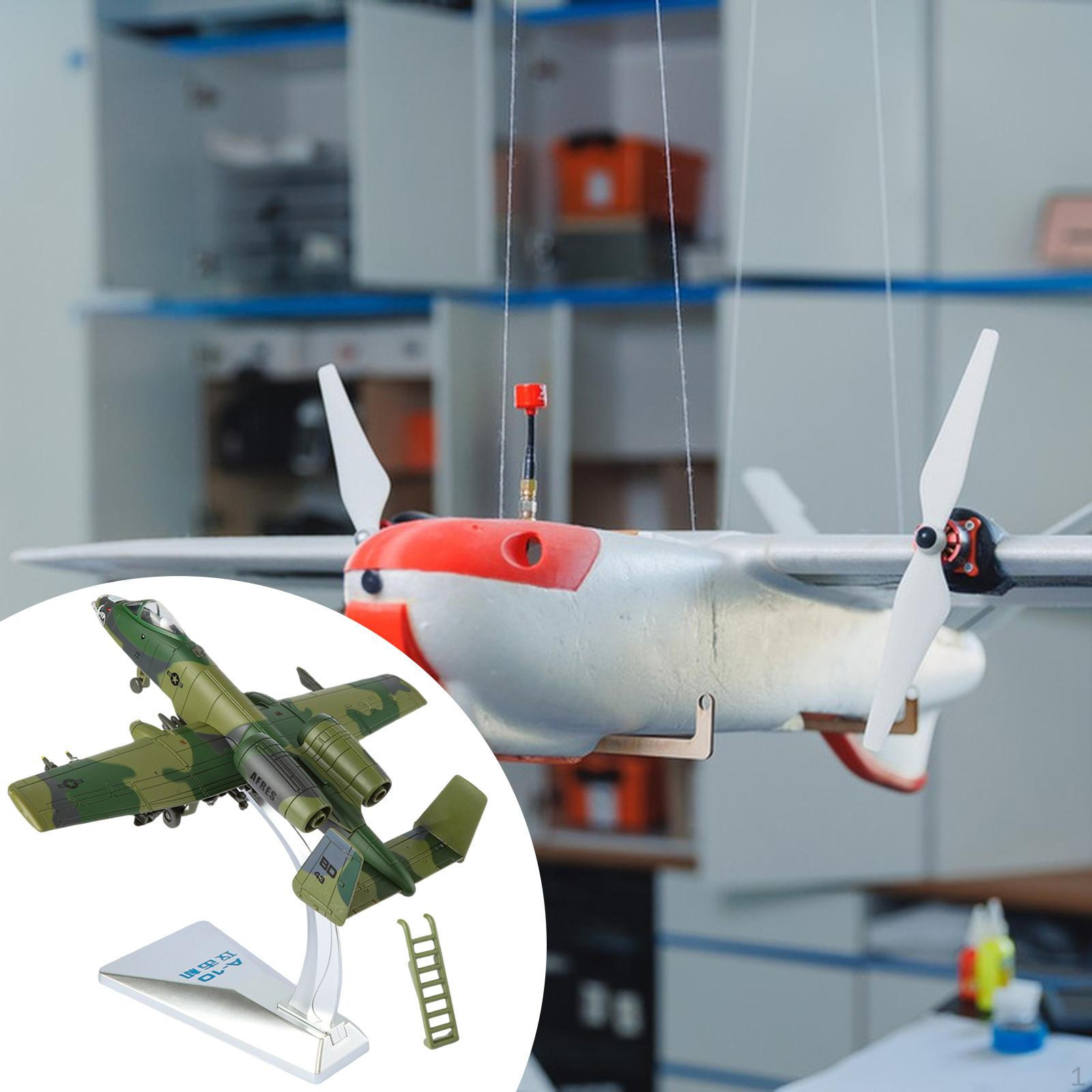 

1/72 Airplane Model Aircraft Statue Handcraft Realistic Toy with Sound Decor Fighter зелёный