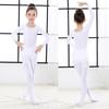 Kids' Autumn/Winter Skin-Tone Dance Base Layer - White Invisible Bodysuit for Performance & Practice.