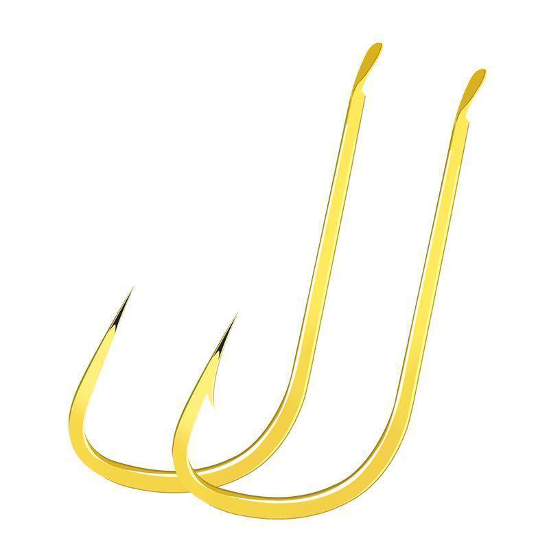 

Подлесок Двойной Крючок Готовый Дикая Рыбалка Короткий Крючок Связанный Золотой Обоймой Безбородочный Крючок на Карася