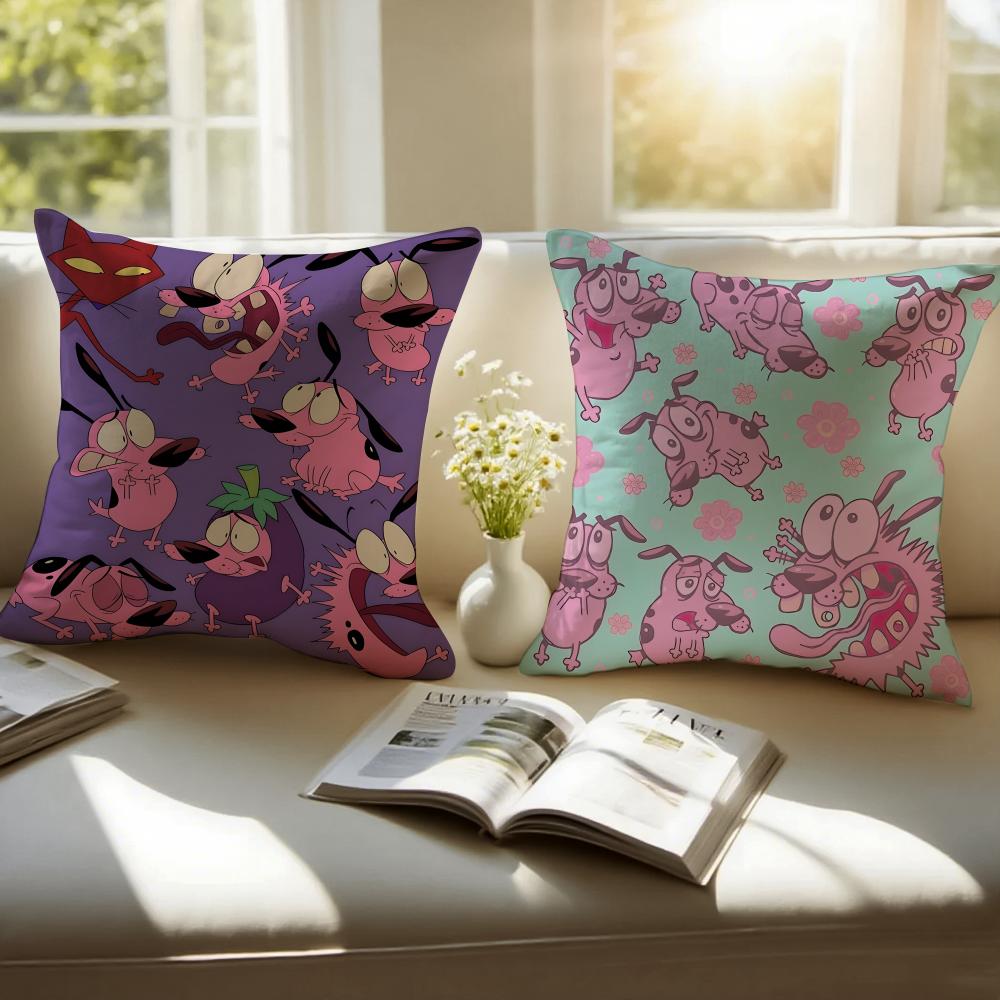 Povaleč pes povlak na polštář Povlak na polštář proti roztočům Neviditelný zip hedvábný krátký plyš Potah na polštář na pohovku