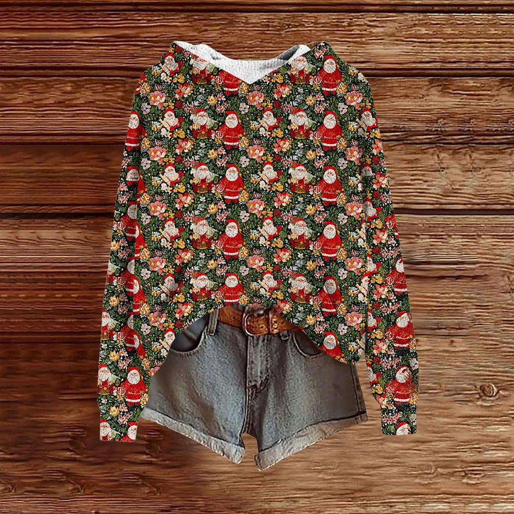 Dámské mikiny Pletený svetr Roztomilé tričko Podzimní pulovr Mikina s kapucí