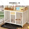 Heavy-Duty Dog Cage with Toilet,Indoor Pet Kennel for Large Breeds like Golden Retrievers,Thickened Metal Cage Safety Comfort
