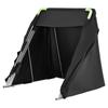 Motorcycle Storage Shelter with Security Lock, 600D Oxford Flip-Up Garage Tent, Heavy-Duty All-Weather Motorcycle Cover with Ventilation Windows,