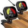 New Bee GT30 Rechargeable Guitar Tuner, LCD Precision Tuner, High-Brightness Screen, 360° Rotation, Auto Shut-Off