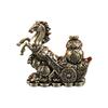 Metal Horse Statues Positive Energy Good Luck Showpiece Collectible Figurines Animal Sculptures for Home Office Decors