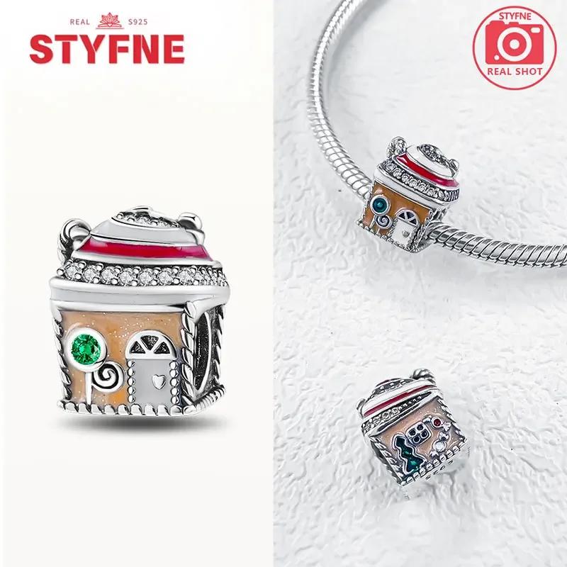 Copperchristmas Gifts Charms Snow Housebeads Christmas Collection Fit Original Bracelet Diy Jewelry Gifts For Women