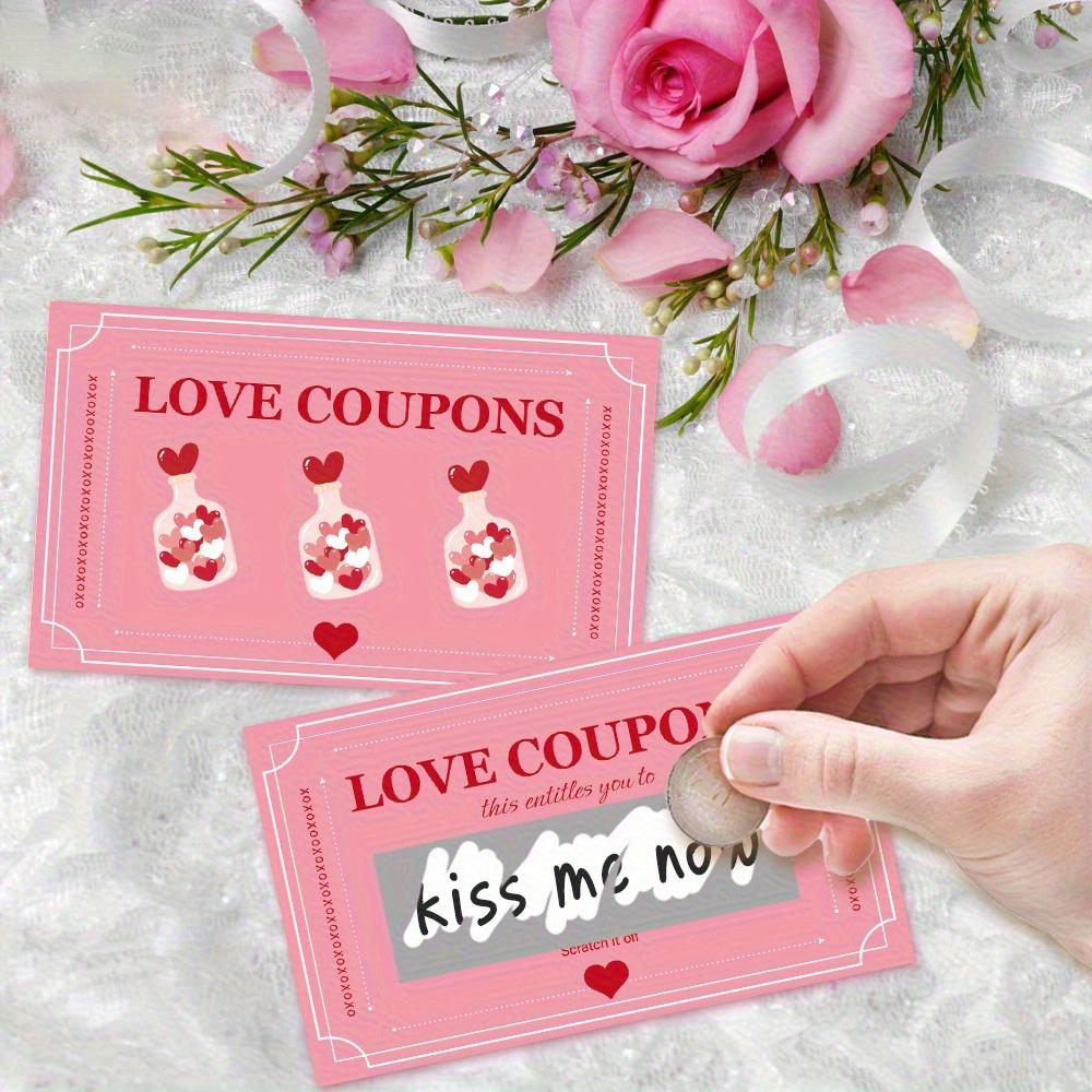 

30pcs Pink Lucky Scratch Cards, DIY Scratch Cards, Wedding Party Decorations,DIY Holiday Card Party Punishment Cards