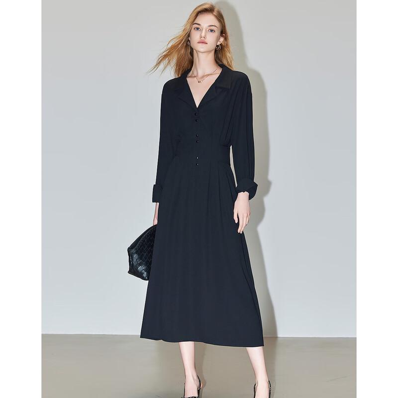 Demana Modern Romance French Style Pleated A-Line Midi Dress