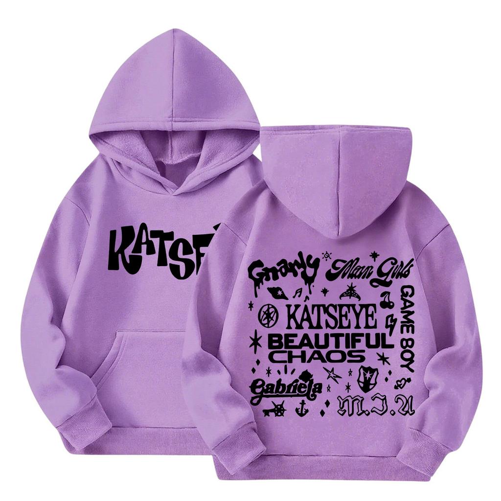 Children's Hooded Gradient Printed Long Sleeved Sweatshirt Loose Women's Sweatshirt Sweatshirt