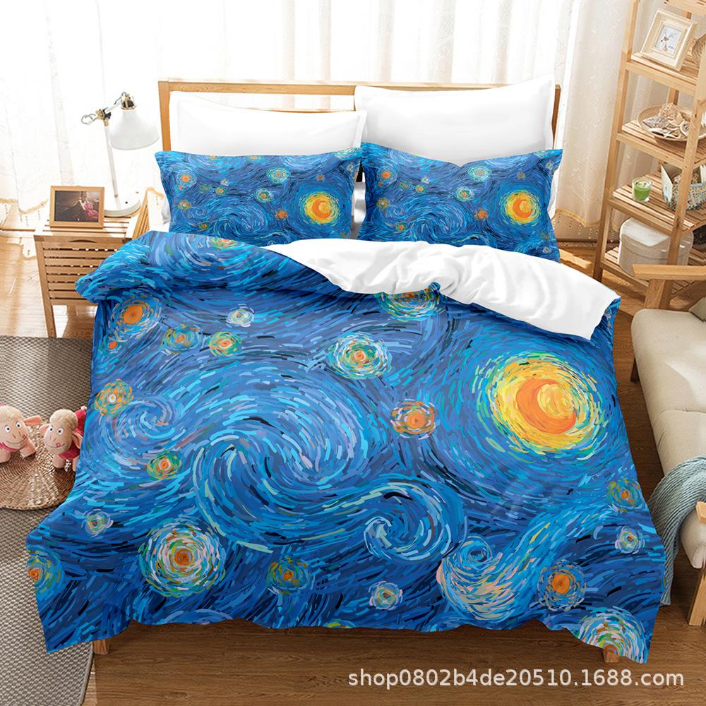 Fashion Technology Printing, 3D Digital Printing, Bedding, Duvet Covers, Pillowcases, Three-piece Sets