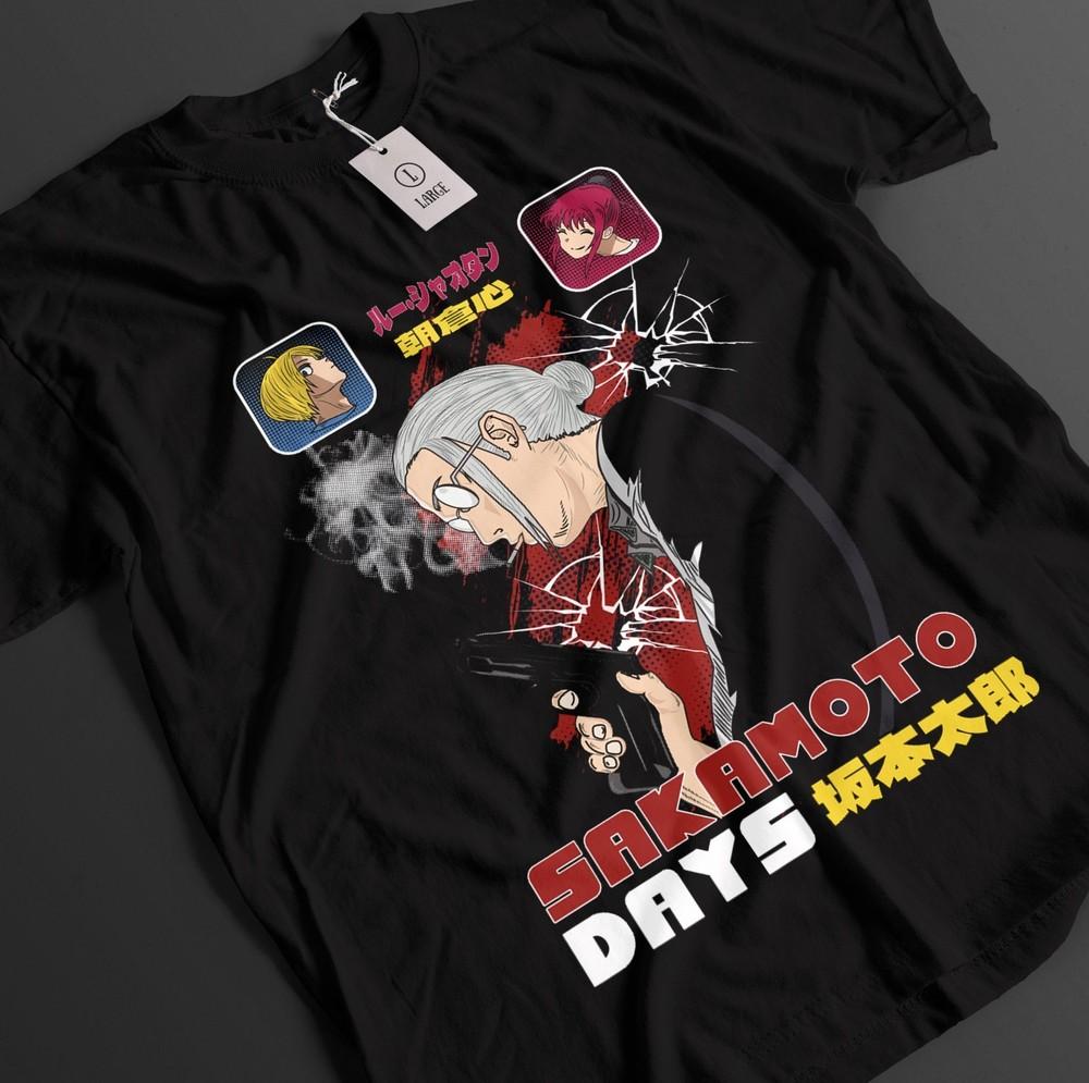

Sakamoto Days Shirt Sakamoto Tshirt Shin T-Shirt Lu Top Heisuke Anime Unisex tee 3XL