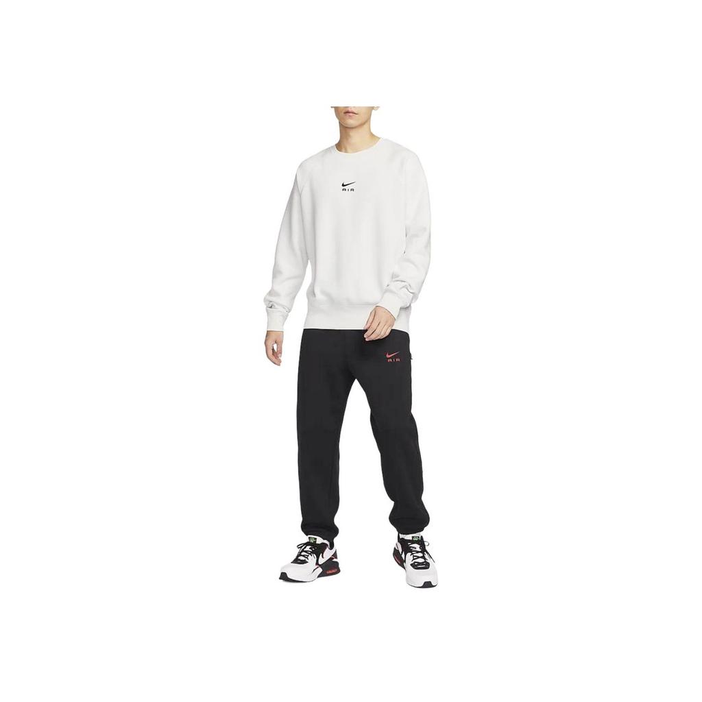 Nike Air Solid Color Fleece Crewneck Sweatshirt Men Sweatshirts Mountain-White FB7204-121