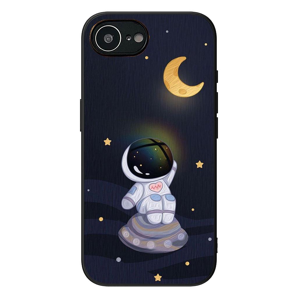 Art Astronaut Moon Sky Phone Cover Case for Apple iPhone 16 15 14 Plus 13 12 Mini 17 Pro Max + ProMax 16E Air 16+ Casing