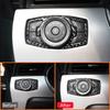 For Ford Mustang 2015- Carbon Fiber Car Headlight Control Switch Panel Trim Frame Decoration Sticker Interior Accessories