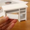 1Set Wooden Computer Desk Mouse Keyboard Set 1/12 Dollhouse Study Furniture Decoration Micro Scene Construction Props