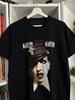 Black Printed Cotton Short Sleeved Classic Dark And Scary Short Sleeved Fan Gift Unisex Gothic Rock Top Marilyn Unisexson Wore