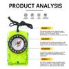Hiking Backpack Compass Kids Compass Camping and Navigation Compass Backboard Compass for Map Reading