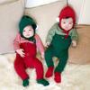 Santa Baby Christmas Baby Santa Claus Santa Red and for Girls and Santa Baby e0477 [monoii] Costume, Romper, Outfit, Kids' Outfit, Hat, Green, Boys,