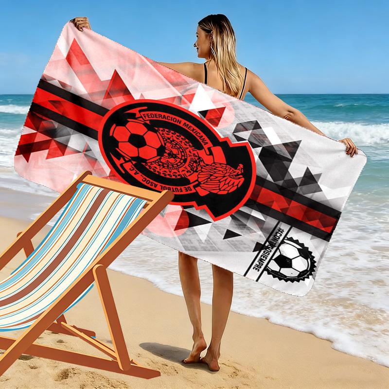 Selección Nacional de México Print Beach Towel, Large Soft Quick Dry Towel for Beach Camping Swimming