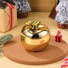 GRIRIW Elegant Sea Ceramic Christmas Ornament, Golden Color Tabletop Ornament with Space-Saving Design, Perfect for Home Parties or Desk Decoration