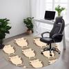1PC Hedgehog Pattern Office Round Area Rug, Mat Suitable For Office, Under Office Chairs Bedroom Living Room Home Decor, Room Deco