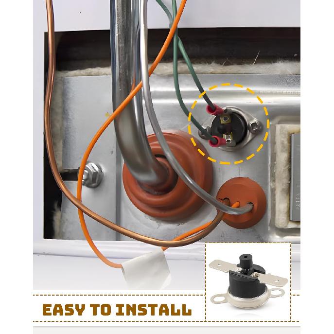 Thermal Switch Fit for Bradford White Water Heater Replaces 2394367602, Resettable