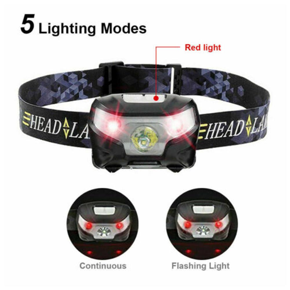 Mini Head Lamp LED Motion IR Sensor Rechargeable Headlight Portable Fishing Flashlight USB Rechargeable Waterproof Camping Light