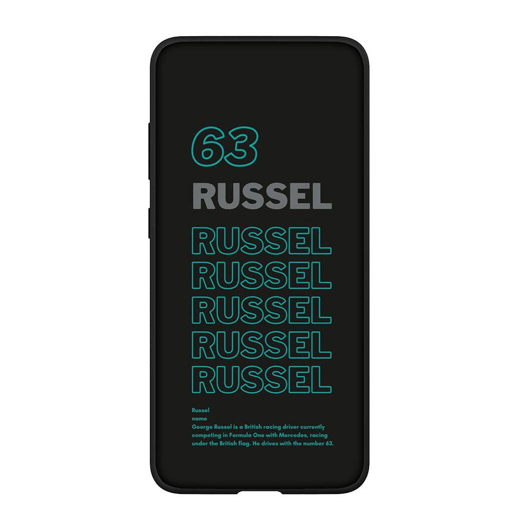 Phone Case for Samsung Galaxy S25 S23 S22 S24 Ultra FE A05 A06 A15 A16 A36 A37 A35 A54 A55 A56 A57 A25 A26 A53 A17 No63 F1 Number Funda No 63 23 Cover