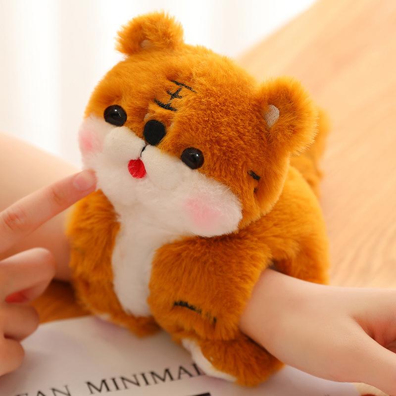 Cartoon Animal Hand Circle Doll Panda Tiger Rabbit Plush Toy Doll Children's Bracelet Doll Pendant