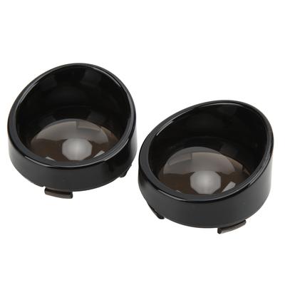 Paar Motorrad Blinkerglas Abdeckung Vorne Hinten Ersatz für TOURING FLHX FLTRI FLHRS