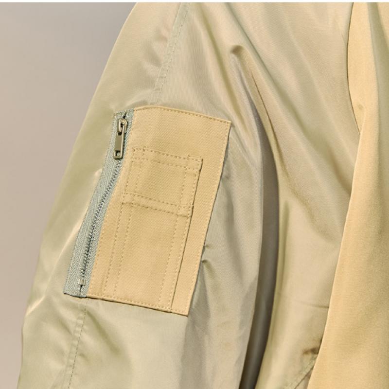 Maxza Bicolor Balloon Sleeve Short Jacket Zf04qj008nh