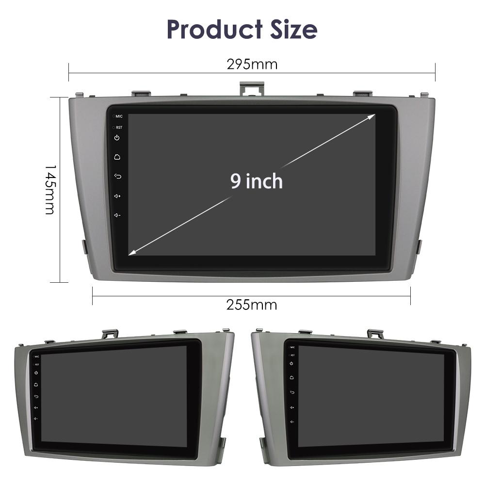 2din Android Autoradio for Toyota Avensis T27 2008-2015 Car Radio Multimedia Video Player GPS Navi Head Unit Carplay Auto 4G RDS Intelligent Screen