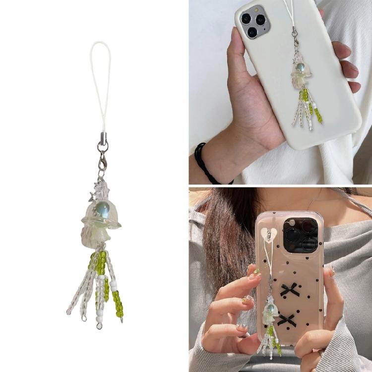 Multipurpose Artistics Beaded Phone Charm with Goldfish Accent Accessory for School Work or Leisure Stylish Outfits