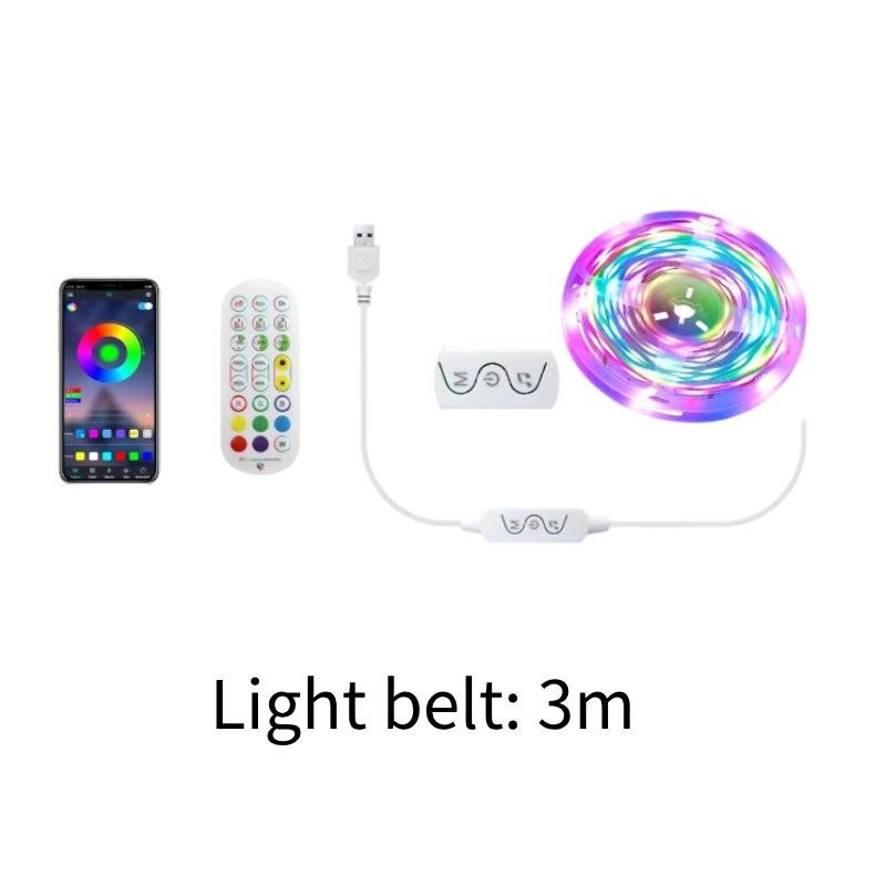 Control Remote Bluetooth Usb Tv Led Backlights 3m Rgb Color Changing Strip Light