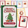 Guarda Memoria Portátil para Efectivo Tarjeta de Regalo de Navidad Libro, 7" x 5" Encuadernado en Espiral Feliz DIY Folleto de Libro de Felicitaciones Personalizado, Álbum, Fiesta de Navidad