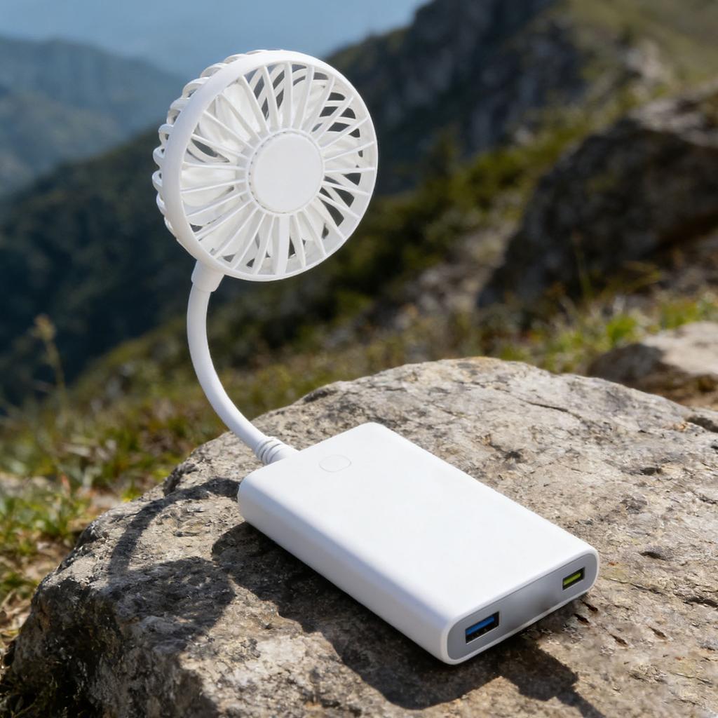Mini USB Fan 360 Degree Adjustable Small Personal Fan for Power Bank Laptop PC for Home Office Car Outdoor Travel Summer Gifts