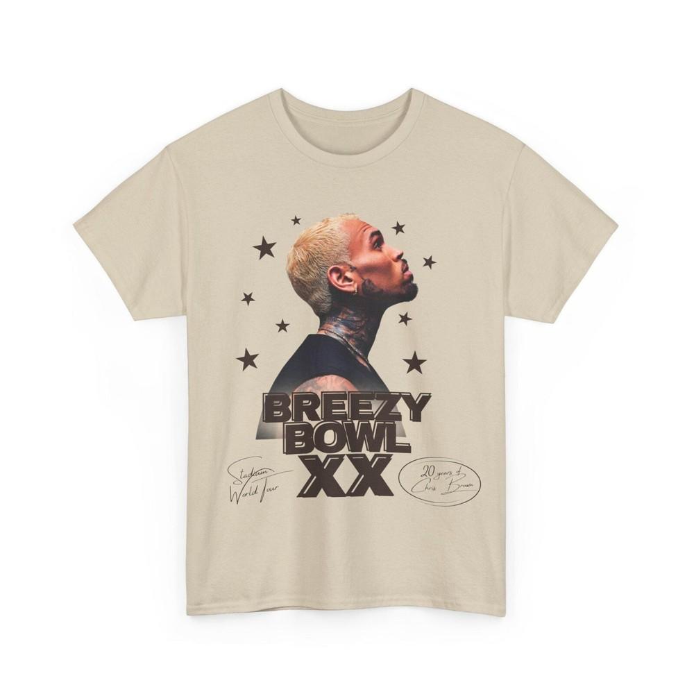 

Chris Brown Breezy Bowl XX Tour T-Shirt, Chris Brown Fan Gift, Music Lover Gift. 4XL