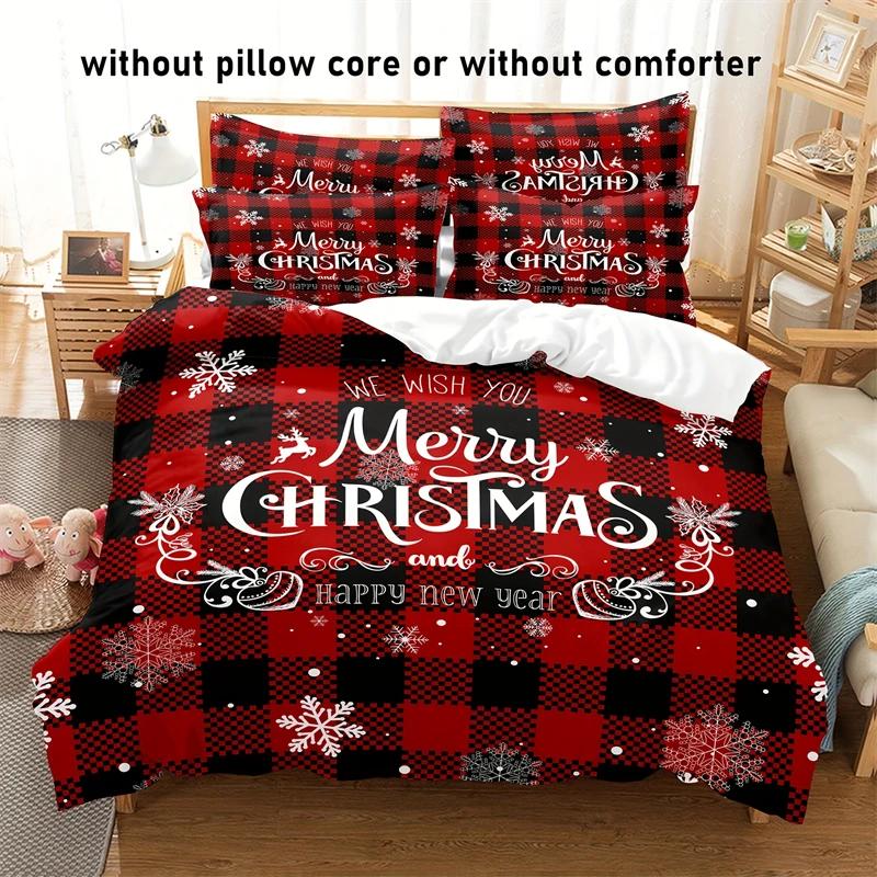 

3-Piece Christmas Snowflake Pattern Duvet Cover Set - Soft, Breathable Winter Theme - Perfect For Bedroom And Guest Room Decor EU 135x200cm 2PCS