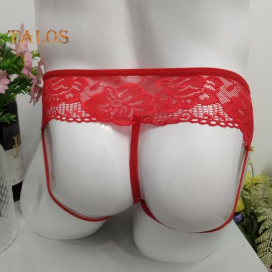 Erkek Külotları Hollow Out Dantel İnce Düşük Bel Jockstraps Kese Erkek Külotu Eşcinsel Erkekler Gece Kulübü Performansı Yatak Odası Balayı Düğün için Erkek Külotu