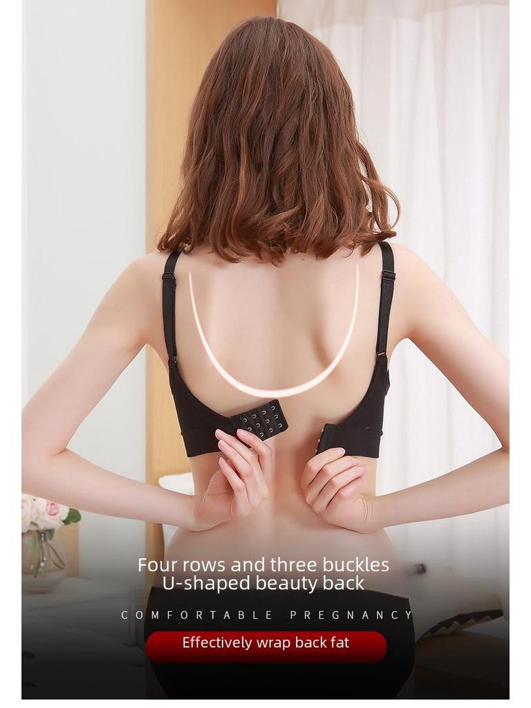 Sömlös Amning-BH med Framknäppning - Stor, Bygelfri, Anti-Häng Design