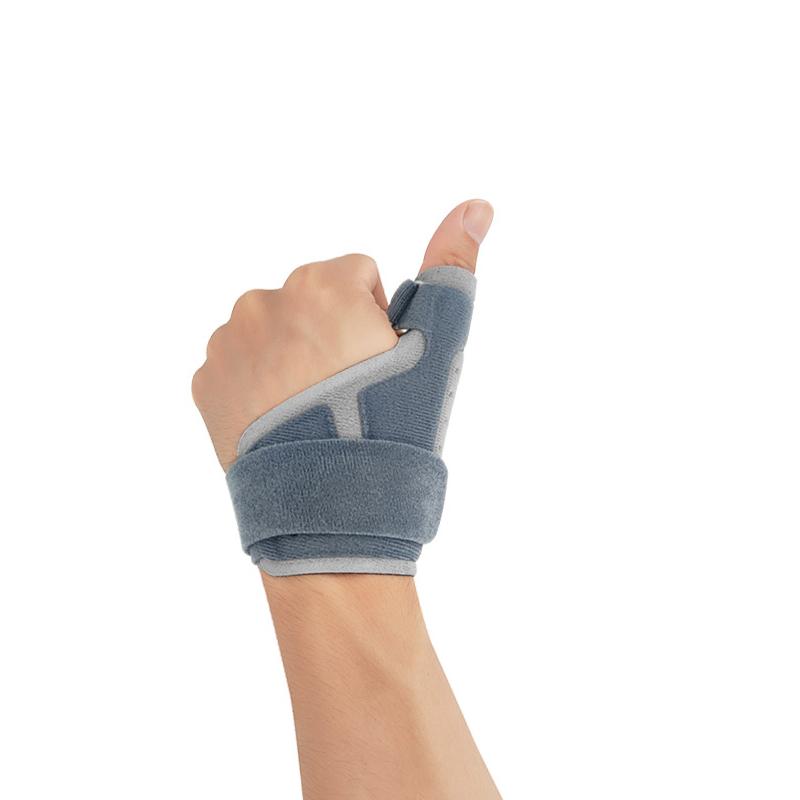 Thumb Splint and Wrist Brace for Thumb Adjustable Trigger Finger Support for Work Typing and Sports серый