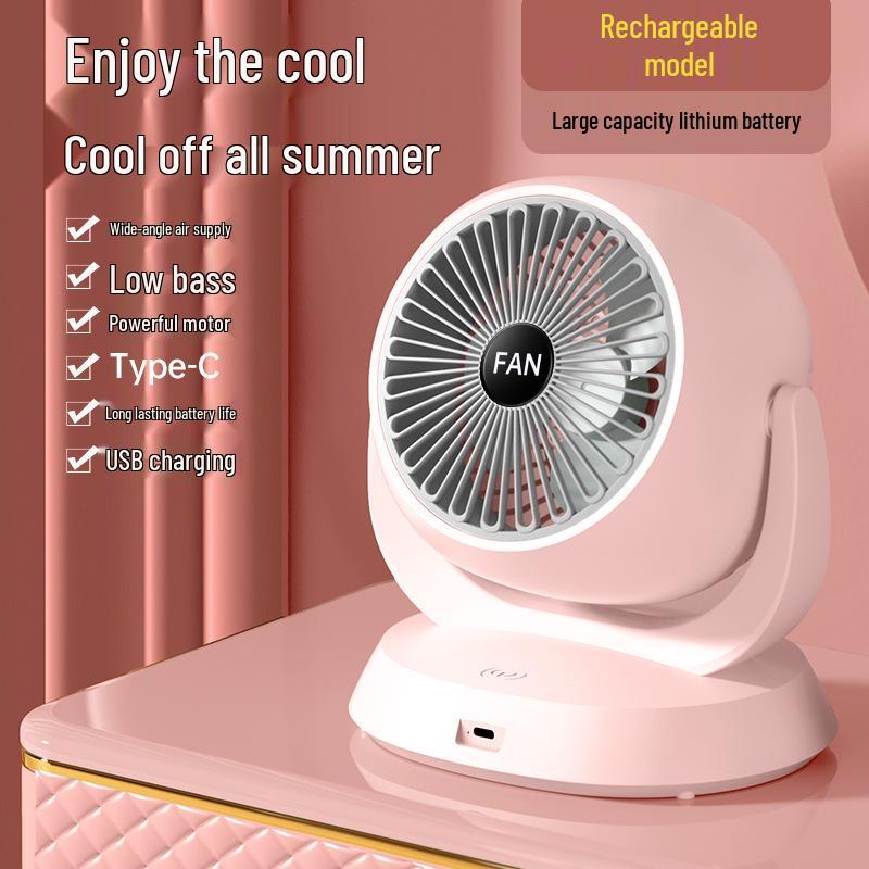Compact Multi-Functional USB Tabletop Air Circulation Fan for Home and Office 196*198*90mm