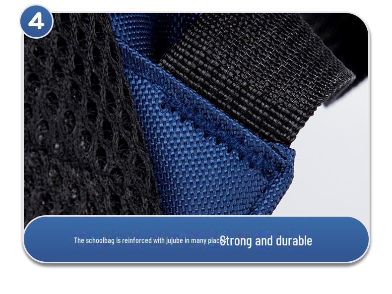 British Style Astronaut Backpack for Boys - Lightweight, Reduced Weight, for 6th Grade Primary School Students, Printed Logo