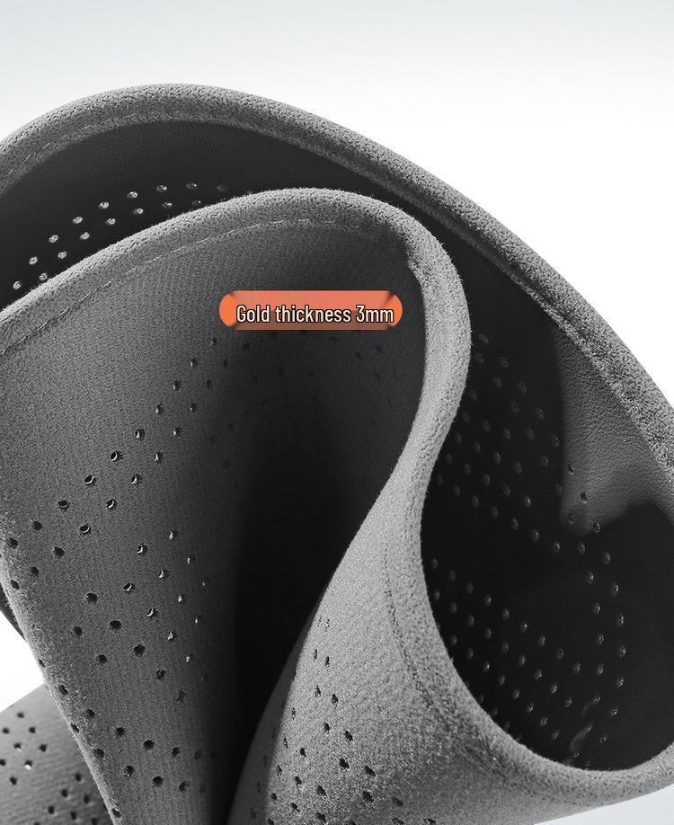 Universal Perforated Suede Leather Car Seat Cushion - Breathable for All Seasons